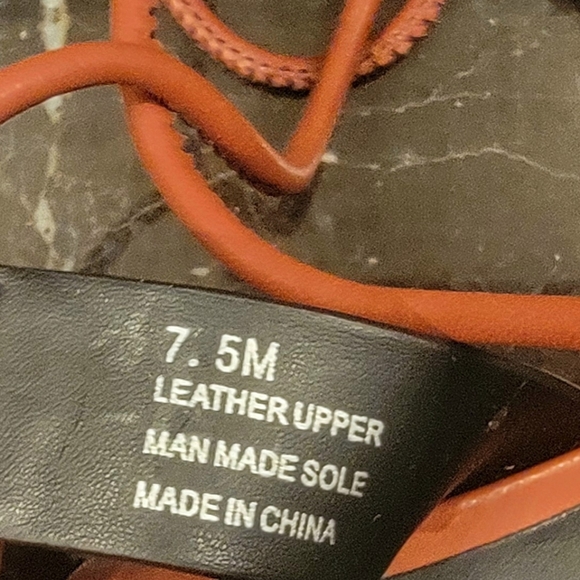 Rebecca Minkoff Women's Iven Platform Wedge Sandals leather 7.5 - Picture 7 of 7